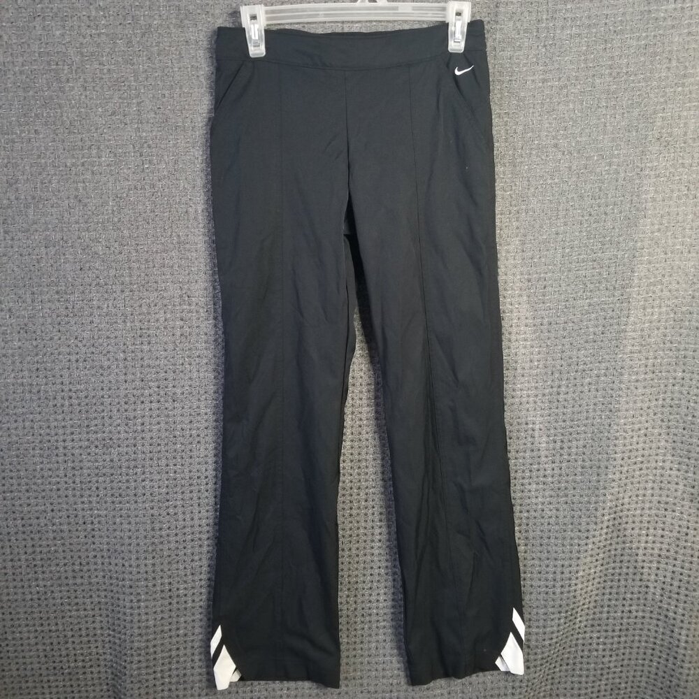 Niki Wide Leg Sports Track Pants Black Women's SP (4-6)